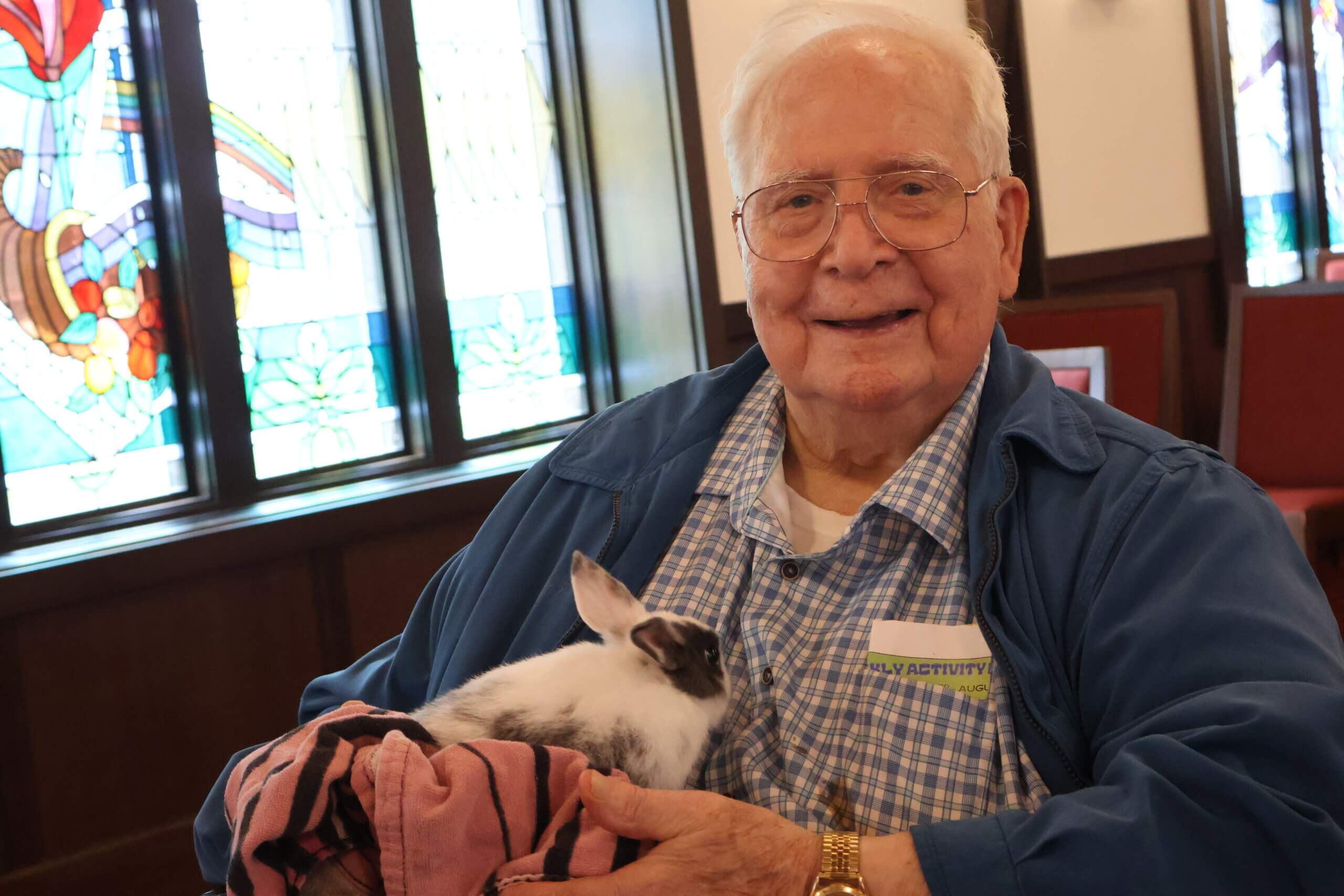 Bunny visitors to Long-Term Care